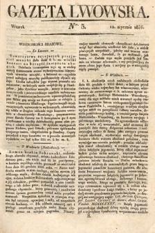 Gazeta Lwowska. 1836, nr 5