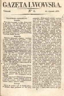 Gazeta Lwowska. 1836, nr 6