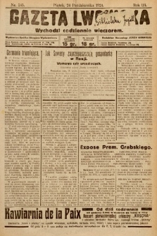 Gazeta Lwowska. 1924, nr 245