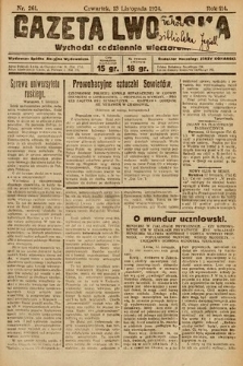 Gazeta Lwowska. 1924, nr 261