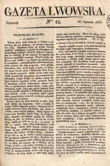 Gazeta Lwowska. 1836, nr 12
