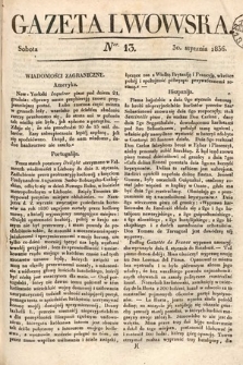 Gazeta Lwowska. 1836, nr 13