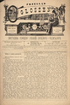Przegląd Ogłoszeń : dwutygodnik poświęcony sprawom handlowym i przemysłowym. 1883, nr 9