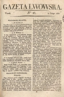 Gazeta Lwowska. 1836, nr 17