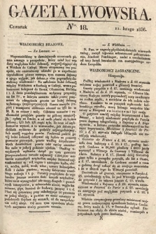 Gazeta Lwowska. 1836, nr 18