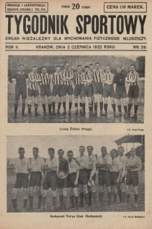 Tygodnik Sportowy : organ niezależny dla wychowania fizycznego młodzieży. 1922, nr 59