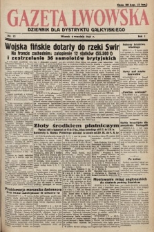 Gazeta Lwowska : dziennik dla Dystryktu Galicyjskiego. 1941, nr 27
