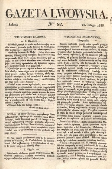 Gazeta Lwowska. 1836, nr 22