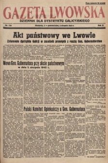 Gazeta Lwowska : dziennik dla Dystryktu Galicyjskiego. 1942, nr 179