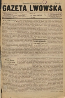 Gazeta Lwowska. 1928, nr 1