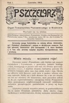 Pszczelarz : organ Towarzystwa Pszczelniczego w Krakowie. 1918, nr 6