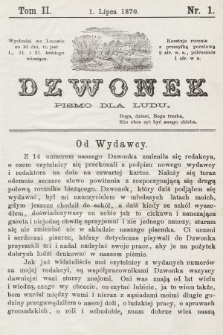 Dzwonek : pismo dla ludu. Nowa Serya. R. 11, 1870, T. 2 [całość]