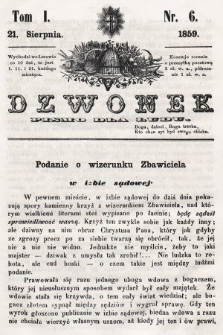 Dzwonek : pismo dla ludu. T. 1, 1859, nr 6