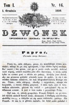 Dzwonek : pismo dla ludu. T. 1, 1859, nr 16