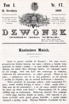 Dzwonek : pismo dla ludu. T. 1, 1859, nr 17