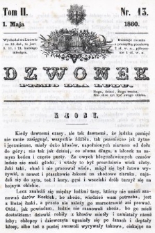 Dzwonek : pismo dla ludu. T. 2, 1860, nr 13