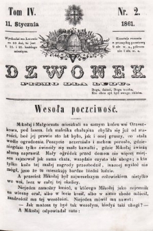 Dzwonek : pismo dla ludu. T. 4, 1861, nr 2