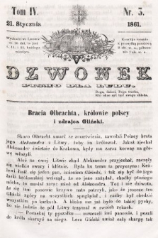 Dzwonek : pismo dla ludu. T. 4, 1861, nr 3