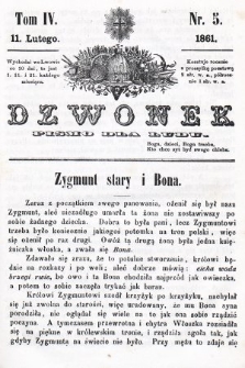 Dzwonek : pismo dla ludu. T. 4, 1861, nr 5