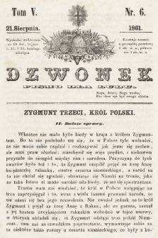 Dzwonek : pismo dla ludu. T. 5, 1861, nr 6