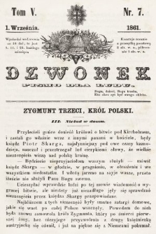 Dzwonek : pismo dla ludu. T. 5, 1861, nr 7