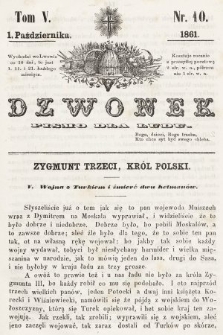 Dzwonek : pismo dla ludu. T. 5, 1861, nr 10