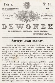 Dzwonek : pismo dla ludu. T. 5, 1861, nr 11