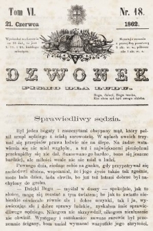 Dzwonek : pismo dla ludu. T. 6, 1862, nr 18