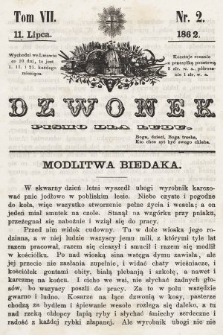 Dzwonek : pismo dla ludu. T. 7, 1862, nr 2