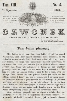 Dzwonek : pismo dla ludu. T. 8, 1863, nr 2