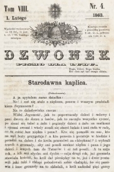 Dzwonek : pismo dla ludu. T. 8, 1863, nr 4