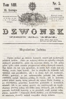 Dzwonek : pismo dla ludu. T. 8, 1863, nr 5