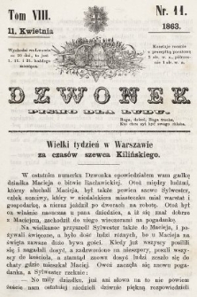 Dzwonek : pismo dla ludu. T. 8, 1863, nr 11