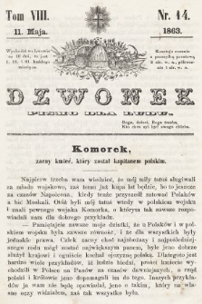Dzwonek : pismo dla ludu. T. 8, 1863, nr 14