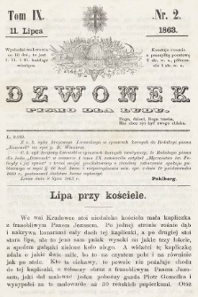 Dzwonek : pismo dla ludu. T. 9, 1863, nr 2