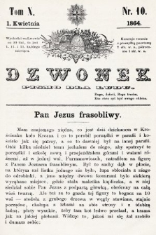 Dzwonek : pismo dla ludu. T. 10, 1864, nr 10