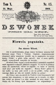 Dzwonek : pismo dla ludu. T. 10, 1864, nr 15