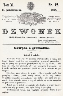 Dzwonek : pismo dla ludu. T. 11, 1864, nr 12