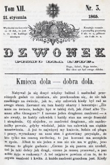 Dzwonek : pismo dla ludu. T. 12, 1865, nr 3