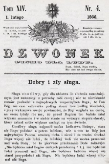 Dzwonek : pismo dla ludu. T. 14, 1866, nr 4