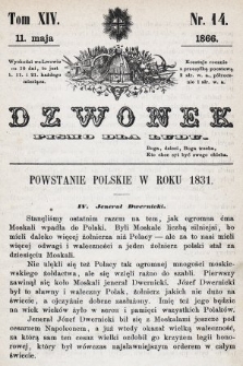 Dzwonek : pismo dla ludu. T. 14, 1866, nr 14