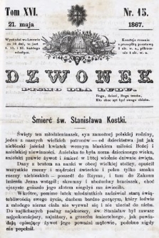 Dzwonek : pismo dla ludu. T. 16, 1867, nr 15