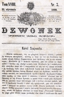 Dzwonek : pismo dla ludu. T. 18, 1868, nr 3