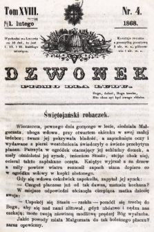 Dzwonek : pismo dla ludu. T. 18, 1868, nr 4