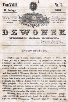 Dzwonek : pismo dla ludu. T. 18, 1868, nr 5