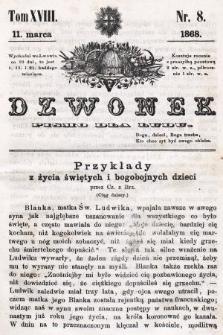 Dzwonek : pismo dla ludu. T. 18, 1868, nr 8