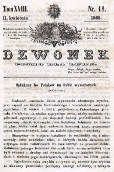 Dzwonek : pismo dla ludu. T. 18, 1868, nr 11
