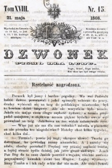Dzwonek : pismo dla ludu. T. 18, 1868, nr 15