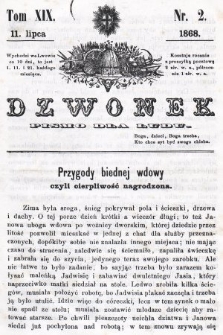 Dzwonek : pismo dla ludu. T. 19, 1868, nr 2