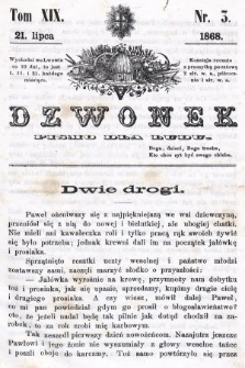 Dzwonek : pismo dla ludu. T. 19, 1868, nr 3